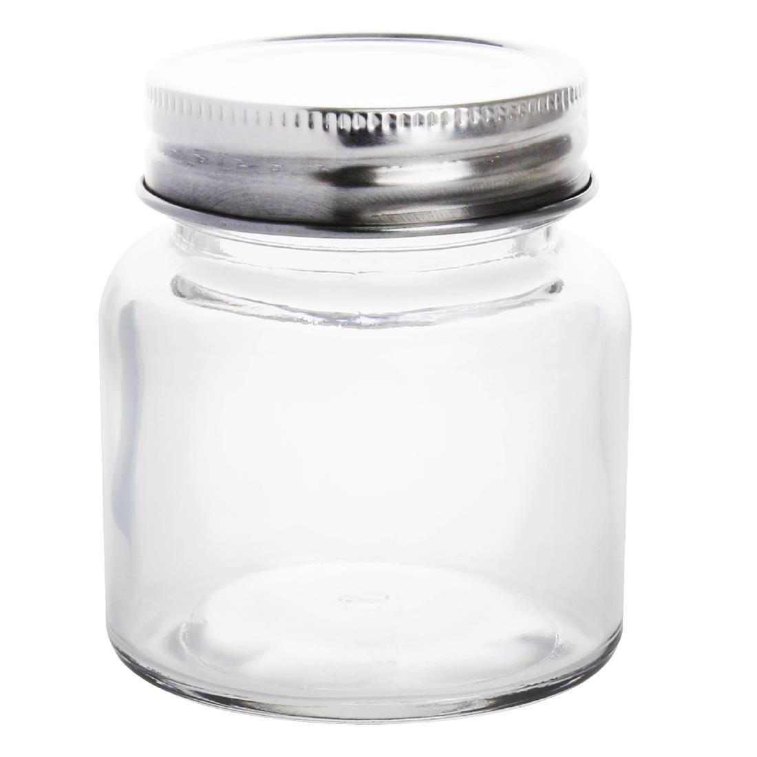 Vogue Glass Screw Top Dry Food Jar 85ml (Pack of 12) - CP081  - 1
