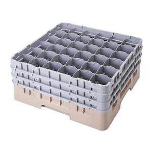 Cambro Camrack Beige 36 Compartments Max Glass Height 196mm - FD079  - 1