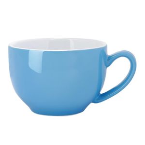 Olympia Cafe Cappuccino Cups Blue 340ml (Pack of 12) - HC404  - 1