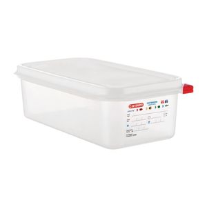 Araven Polypropylene 1/3 Gastronorm Food Container 4Ltr (Pack of 4) - T986  - 1