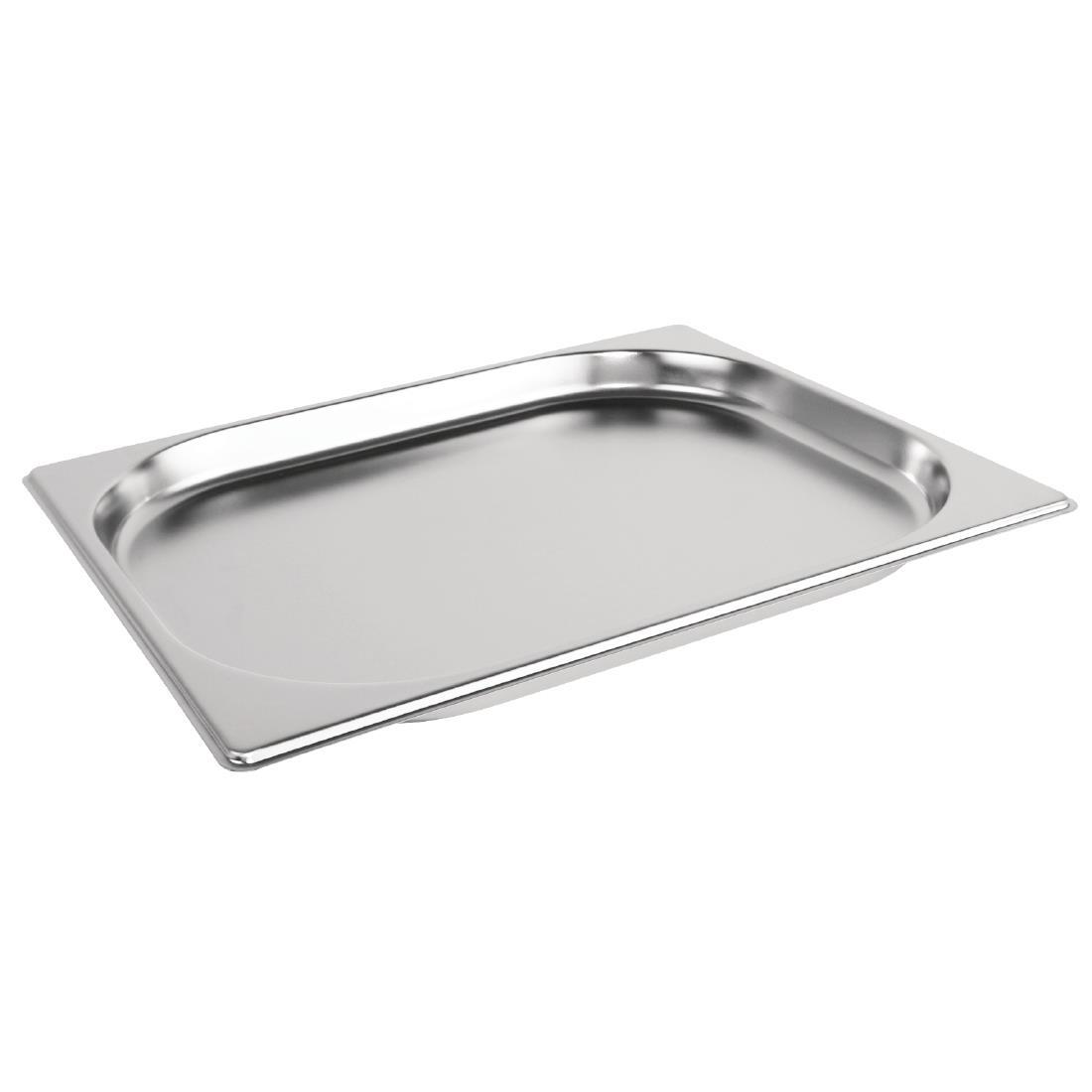 Vogue Stainless Steel 1/2 Gastronorm Pan 20mm - K906  - 1