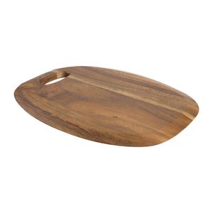 Large Rounded Acacia Presentation Board with Handle - DL131  - 1