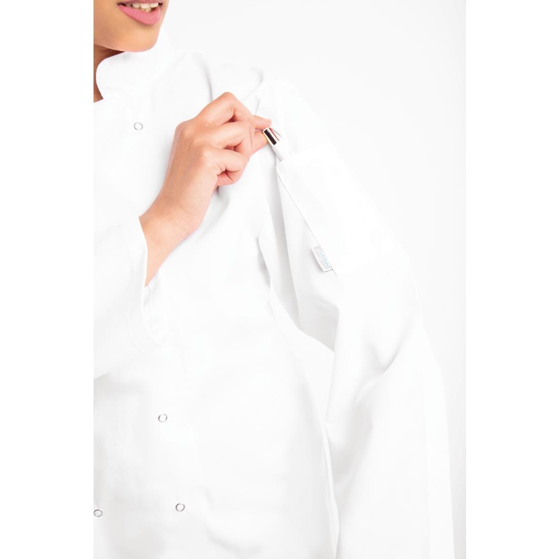 Whites Vegas Unisex Chefs Jacket Long Sleeve White L - A134-L  - 7