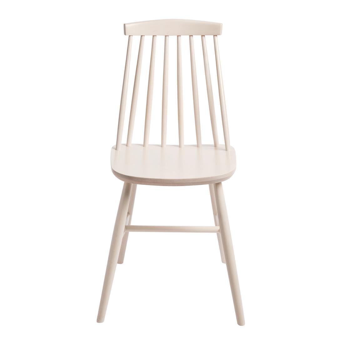 Fameg Farmhouse Angled Side Chairs White (Pack of 2) - DC354  - 3