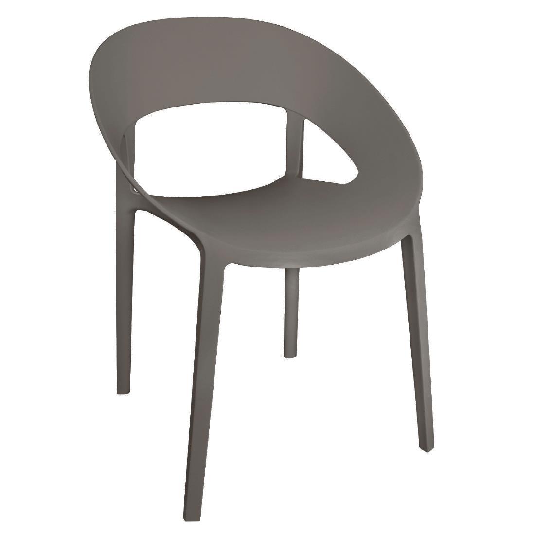 GR339 - Bolero PP Wraparound Chair Coffee (Pack 4) - GR339  - 1