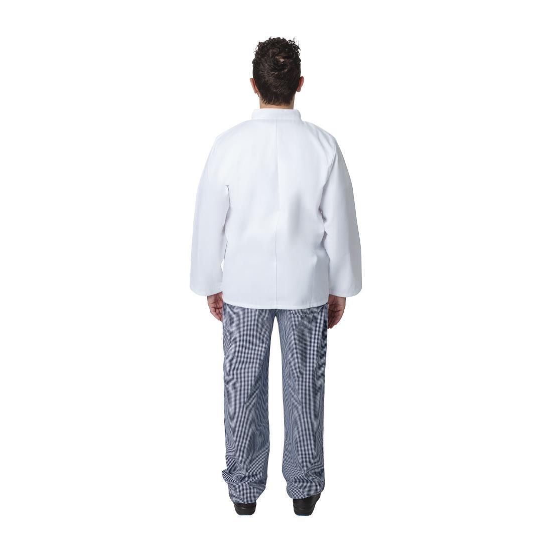 Whites Vegas Unisex Chefs Jacket Long Sleeve White XS - A134-XS  - 5