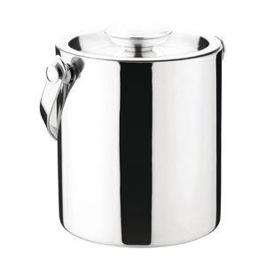 Olympia Double Walled Ice Bucket with Lid 1Ltr - CS076  - 1