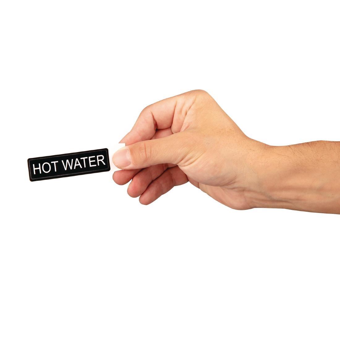 Adhesive Airpot Label - Hot Water - K705  - 3