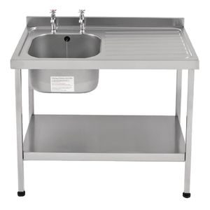 Franke Sissons Self Assembly Stainless Steel Sink Right Hand Drainer 1000x600mm - P049  - 1