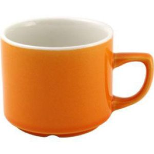 Churchill New Horizons Colour Glaze Maple Tea Cups Orange 199ml (Pack of 24) - M821  - 1