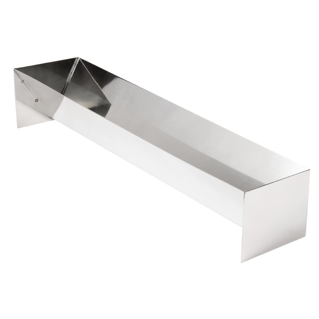 E580 Vogue V Shaped Stainless Steel Terrine Mould 500mm E580