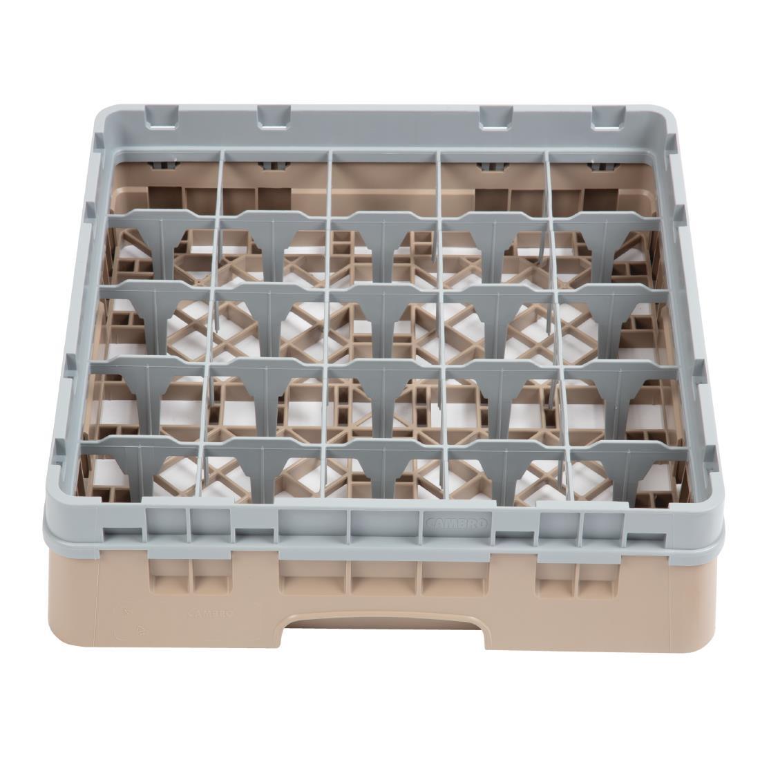 Cambro Camrack Beige 25 Compartments Max Glass Height 92mm - DW554  - 2