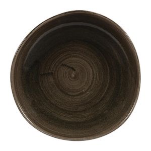 Churchill Stonecast Patina Round Trace Plates Iron Black 264mm (Pack of 12) - DY902  - 1
