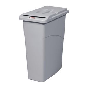Rubbermaid Slim Jim Confidential Document Container with Lid 87Ltr - CT773  - 1