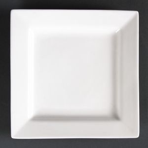 Olympia Lumina Square Plates 170mm (Pack of 6) - CD632  - 1