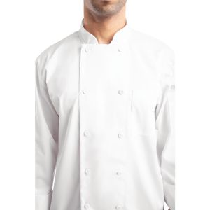 Chef Works Calgary Long Sleeve Cool Vent Unisex Chefs Jacket White 2XL - B649-XXL  - 6