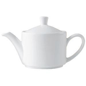 Steelite Monaco White Vogue Teapots 412ml (Pack of 6) - V7431  - 1