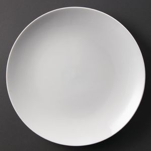 Olympia Whiteware Coupe Plates 310mm (Pack of 6) - U081  - 1