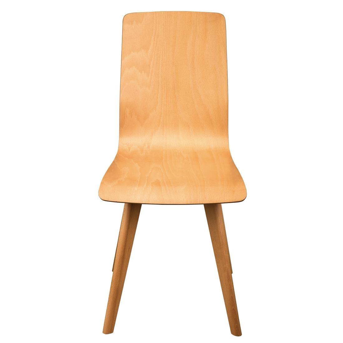 Fameg Wooden Flow Bentwood Beech Side Chairs (Pack of 2) - CW010  - 2