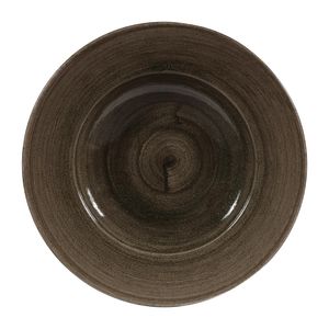 Churchill Stonecast Patina Profile Wide Rim Bowls Iron Black 280mm (Pack of 12) - DY909  - 1
