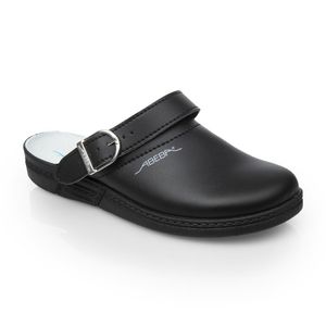 Abeba Microfibre Clogs Black Size 44 - A898-44  - 1