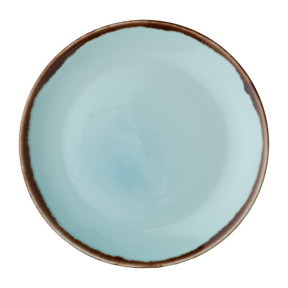 Dudson Harvest Coupe Plates Turquoise 260mm (Pack of 12) - FX163  - 1