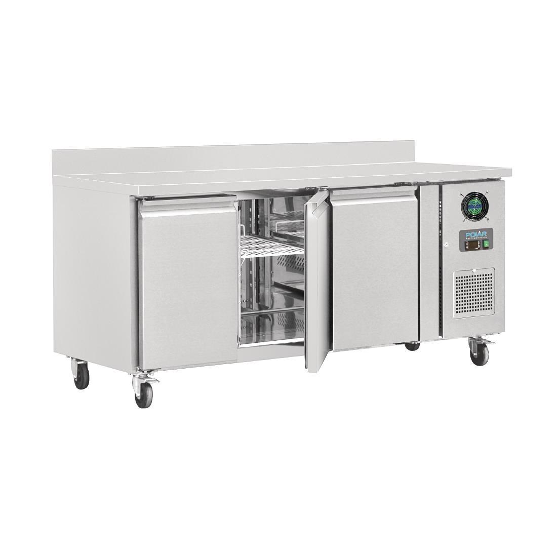 Polar U-Series Triple Door Counter Freezer with Upstand 417Ltr - DL917  - 2