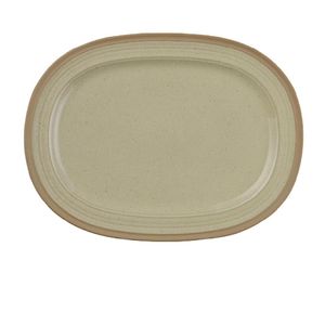 Churchill Igneous Stoneware Oval Plates 355mm (Pack of 6) - CE036  - 1