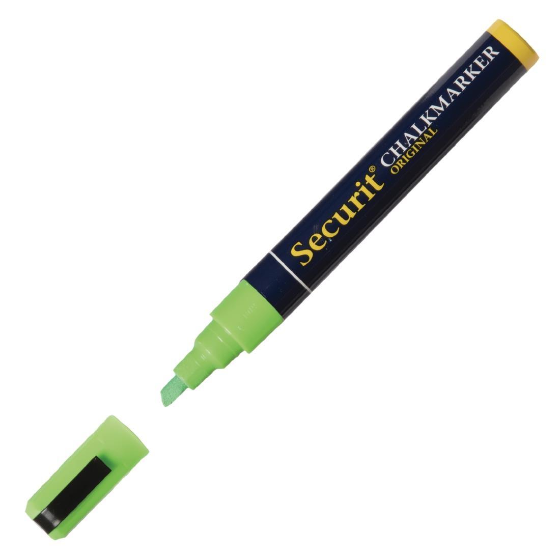 Securit 6mm Liquid Chalk Pen Green - P526  - 1