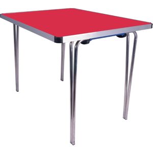 Gopak Contour Folding Table Red 3ft - DM698  - 1