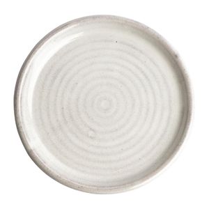 Olympia Canvas Small Rim Round Plate Murano White 180mm (Pack of 6) - FA330  - 1