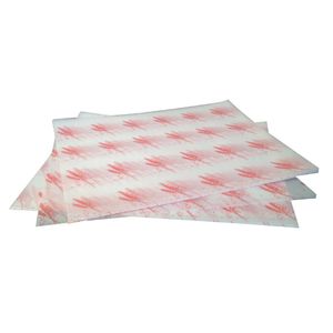 Burger Wrapping Paper Sheets Red 245 x 300mm (Pack of 1000) - GH036  - 1