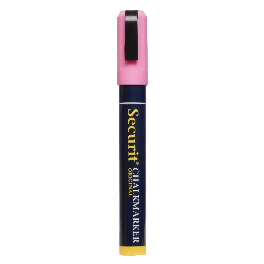 Securit 6mm Liquid Chalk Pen Pink - P533  - 2