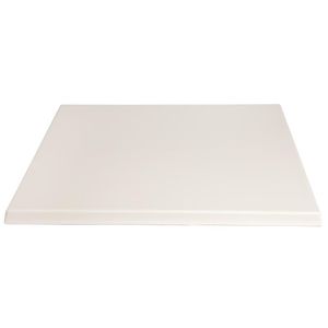Werzalit Pre-drilled Square Table Top  Cream 700mm - GT160  - 1