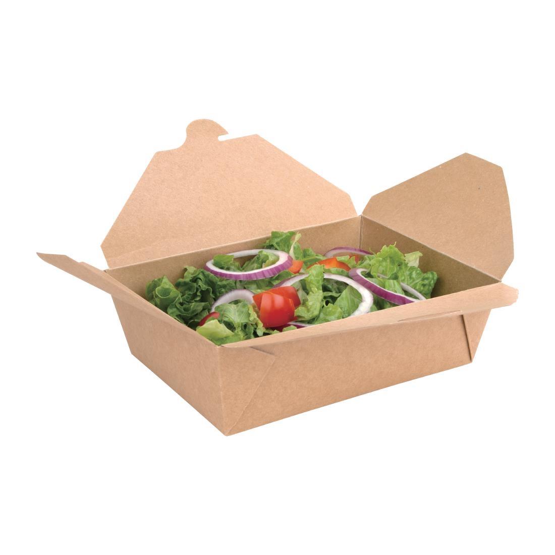Fiesta Recyclable Cardboard Takeaway Food Containers 197mm (Pack of 200) - FN896  - 2