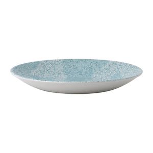 Churchill Med Tiles Deep Coupe Plates Aquamarine 239mm (Pack of 12) - FD896  - 1