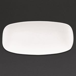 Churchill X Squared Oblong Plates White 127 x 269mm (Pack of 12) - DW344  - 1