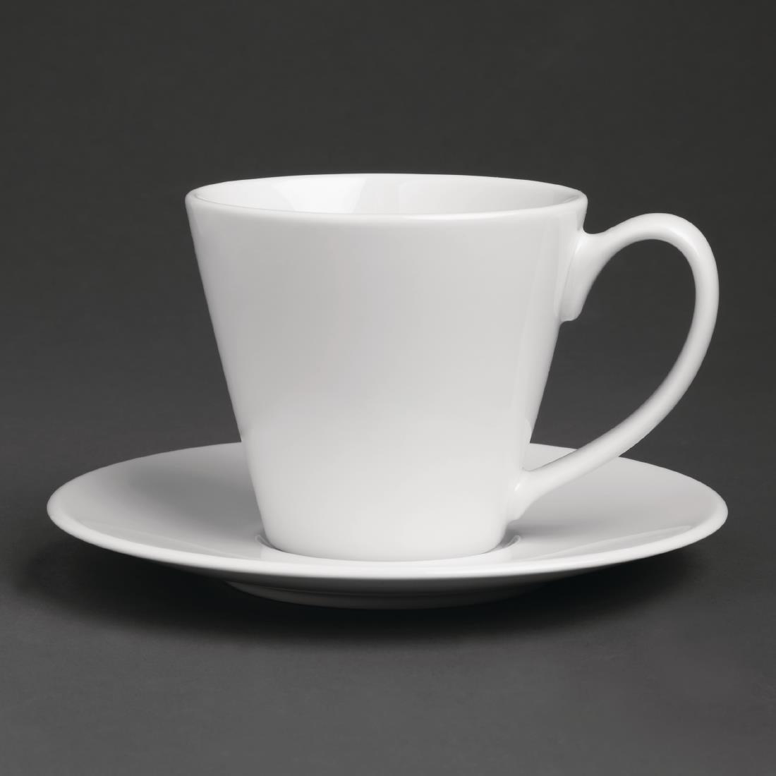 Royal Porcelain Classic White Tea Cup 210ml (Pack of 12) - GT927  - 4