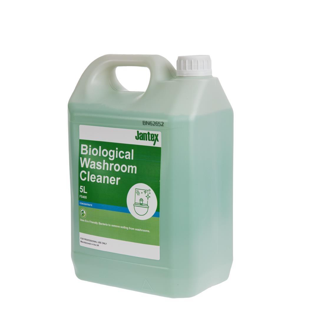 Jantex Green Biological Washroom Cleaner Concentrate 5Ltr - FS400  - 2