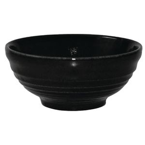 Churchill Bit on the Side Black Ripple Snack Bowls 120mm (Pack of 12) - DL426  - 1