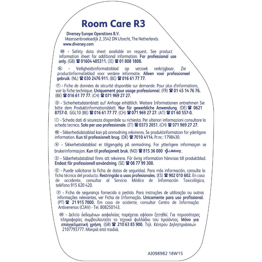 Room Care R3 Glass and Multi-Surface Cleaner Ready To Use 750ml (6 Pack) - FA261  - 3