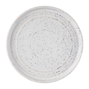 Olympia Cavolo Flat Round Plates White Speckle 180mm (Pack of 6) - FD902  - 1