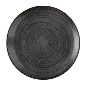 Churchill Stonecast Raw Evolve Coupe Plate Black 219mm (Pack of 12) - FS838  - 1