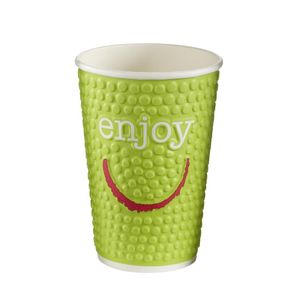 Huhtamaki Enjoy Double Wall Disposable Hot Cups 455ml / 16oz (Pack of 560) - CM575  - 1