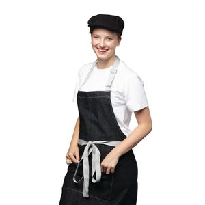 Chef Works Rockford Pigment Dye Canvas Flat Cap Steel Grey S-M - BB058-SM  - 3