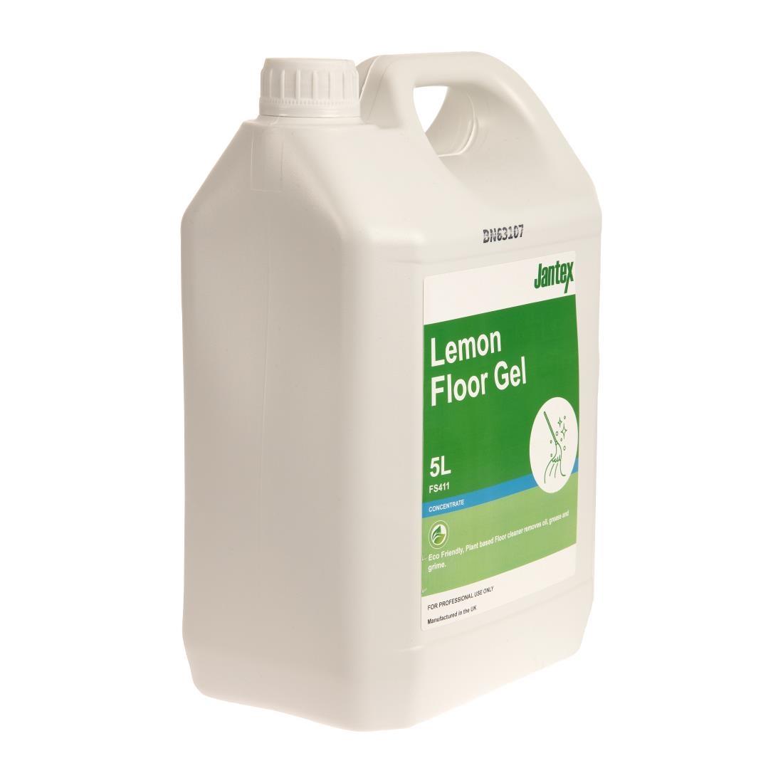 Jantex Green Lemon Floor Gel Cleaner Concentrate 5Ltr - FS411  - 2