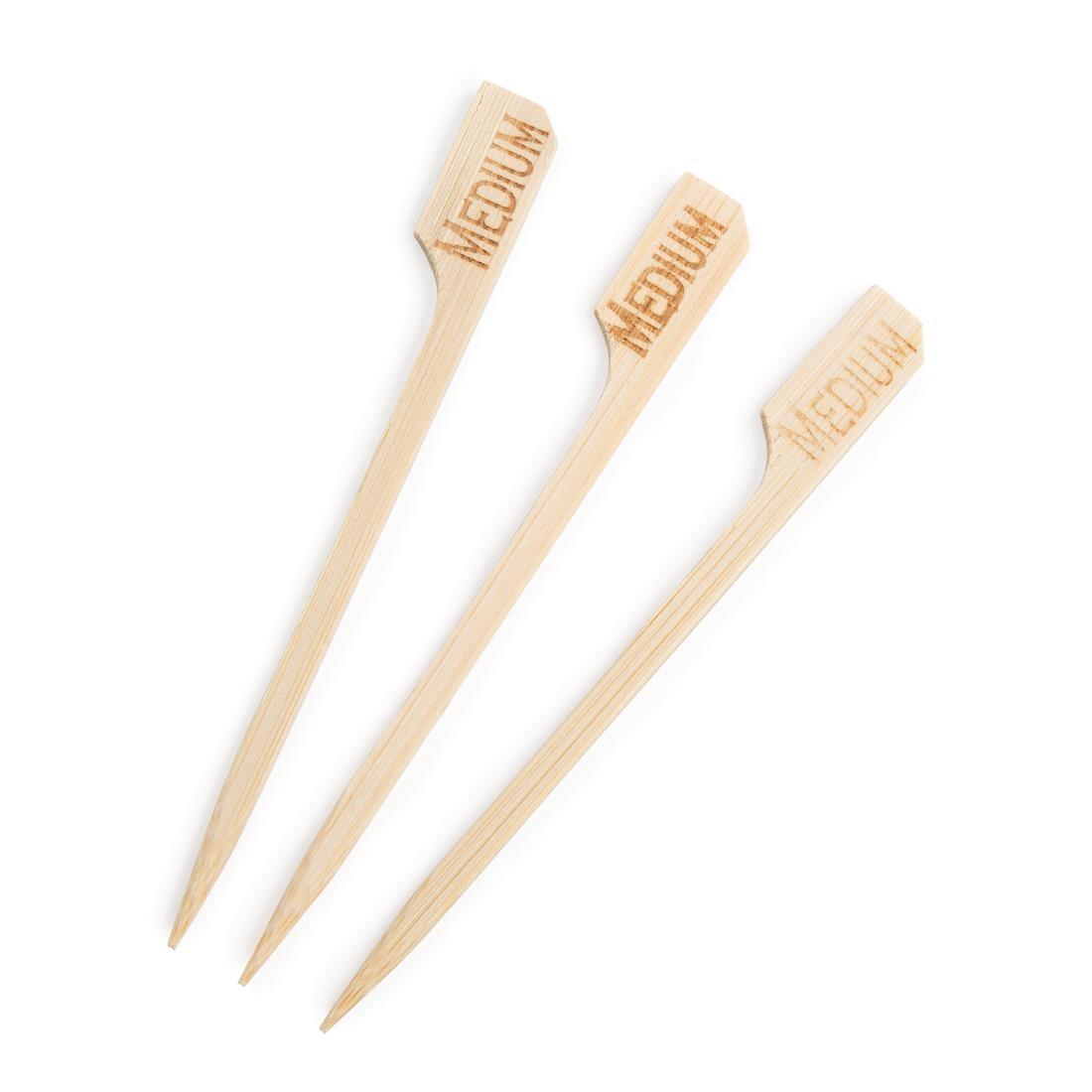 Biodegradable Bamboo Steak Markers Medium (Pack of 100) - GE897  - 1