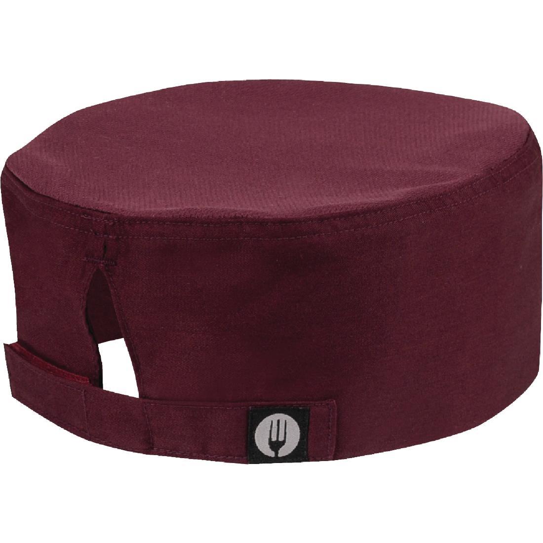 Chef Works Cool Vent Beanie Merlot - A920  - 1