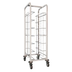 Craven Steel Tray Clearing Trolley 7 Shelves - GG137  - 1