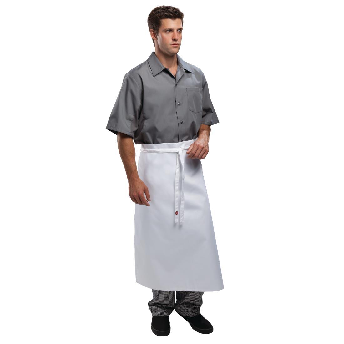 Chef Works Long Four Way Waist Apron White - A925  - 1
